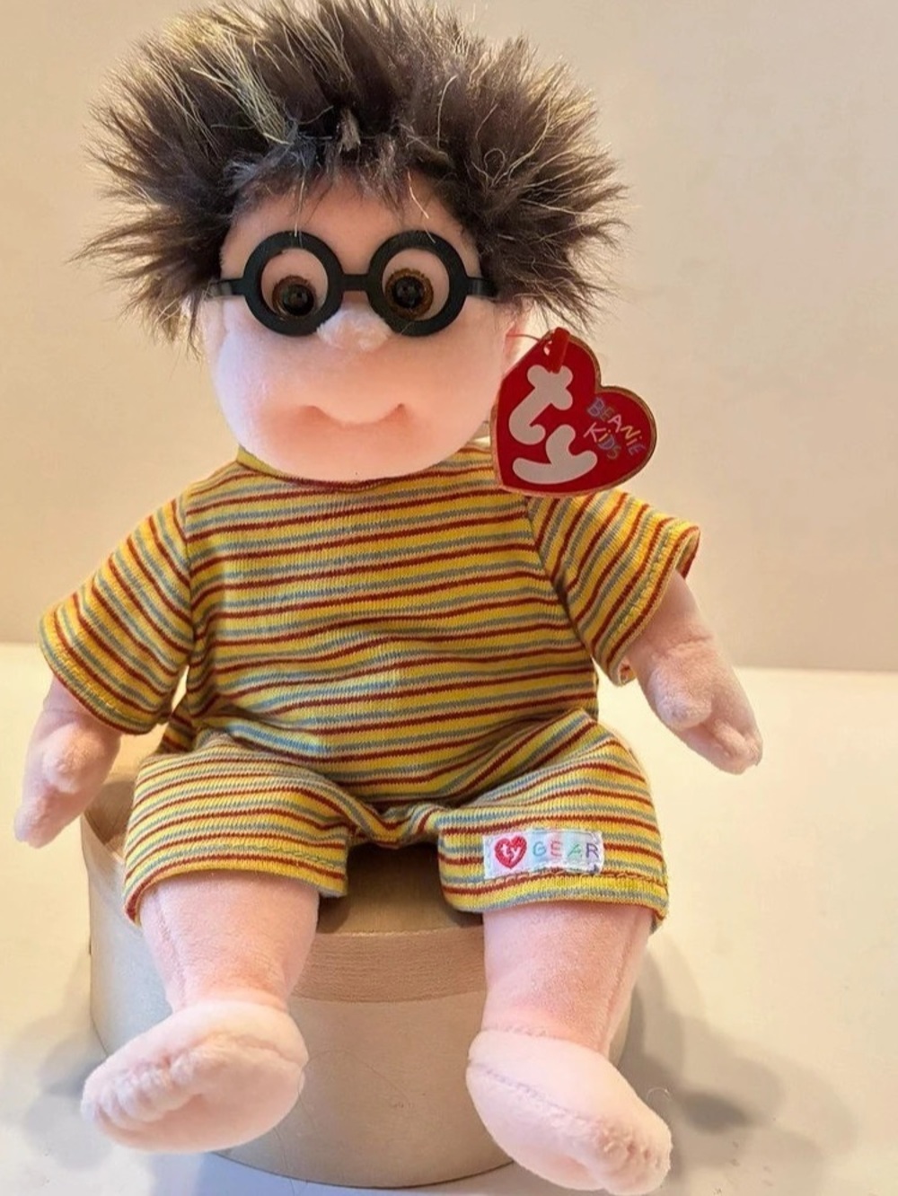 Ty Specs Beanie Kids Striped Plush Doll